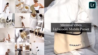 Minimal Vibes Preset Lightroom Free Download | Instagram Feed Ideas