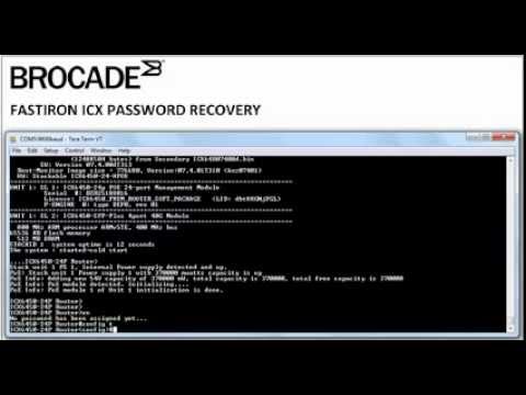 Brocade Password Recovery (FastIron ICX)