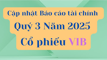 Cập nhật Báo cáo tài chính Quý 3 Năm 2025 của cổ phiếu VIB