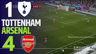 TOTTENHAM 1 vs 4 ARSENAL 🔴 | PREMIER LEAGUE 25-26 | Simulation/Recreation screenshot 2