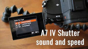 Sony A7 Mark IV Speed and Shutter sound