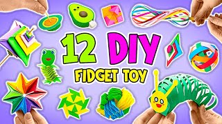 Réalisons 12 jouets fidget en papier LES PLUS VIRAUX || TUTORIEL FACILE🤩