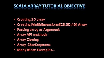 scala tutorial arrays,arrays in scala
