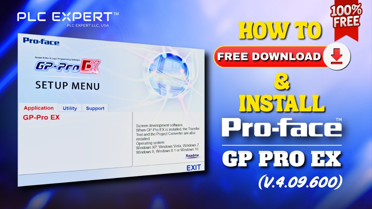 Install] Pro Face GP PRO EX Version 4.09.600 - YouTube