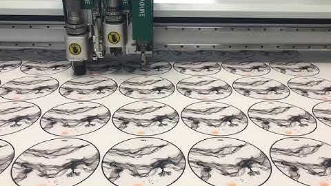 Jinan AOL cnc AOL camera scan printed carpet digital cutting machine with auto feeding systerm