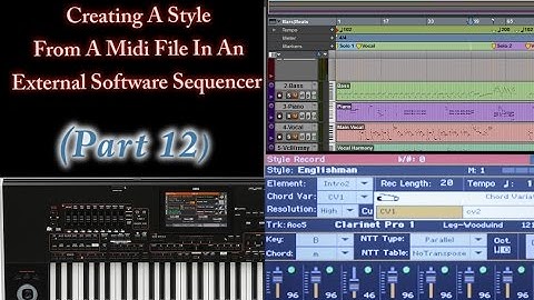 Part 12-Importing the midi file in Style Record mode - Korg Pa Arranger keys