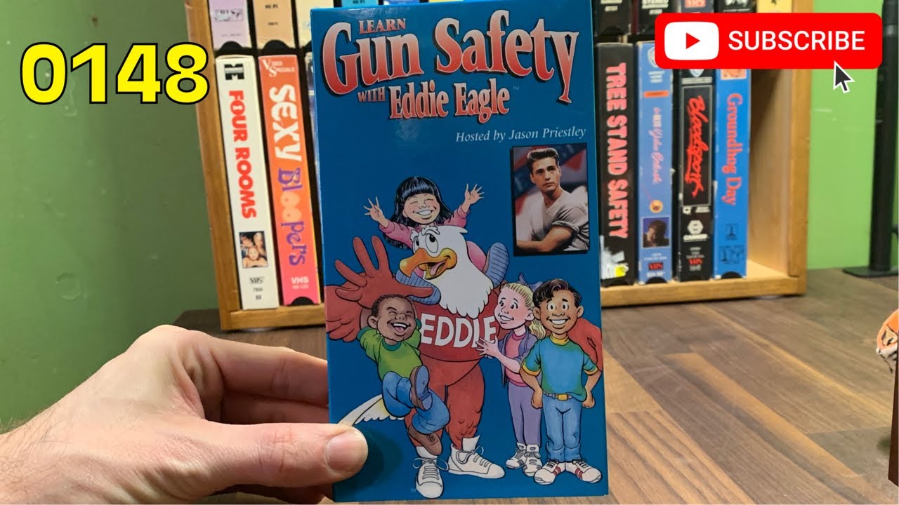 [0148] LEARN GUN SAFETY WITH EDDIE THE EAGLE (1993) VHS [INSPECT] [