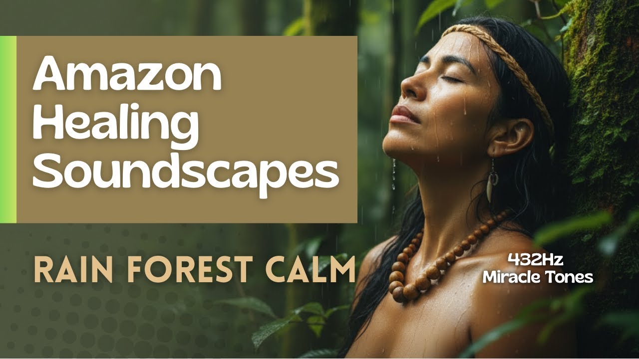 Amazon Rainforest Ceremony 🌿 Jungle Flutes & Healing Ambience (432Hz)