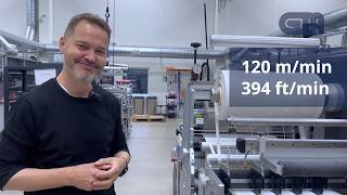 DC550Flex Finishing line – 550mm wide with 120m/min semi-rotary