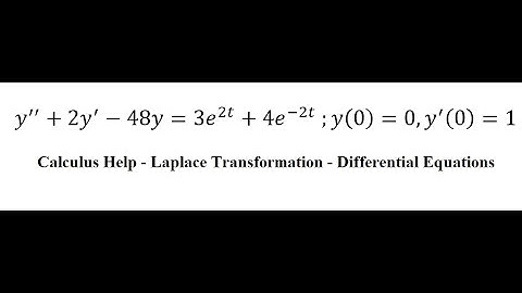 Laplace Transformation - Differential Equations - y