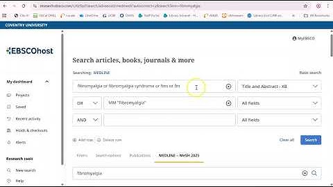 EBSCO Subject Heading Search Nov 25