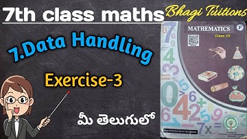 7th class maths in telugu||chapter-7 Data Handling||Exercise-3