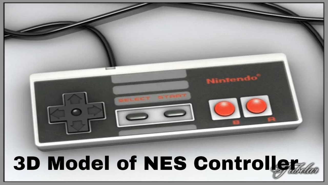 3D Model of NES Controller Review