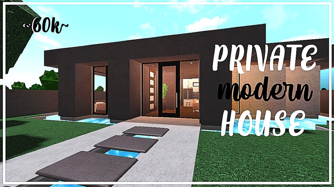 PRIVATE MODERN STARTER HOUSE||NO GAMEPASS||BLOXBURG SPEEDBUILD||60K ...