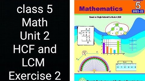 Class 5 Math | Unit 2 Exercise 2 | HCF and LCM | Complete Solution | Punjab Board