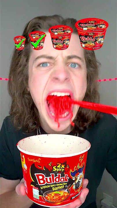 Small, Big, Giant Spicy Ramen!? 🥵