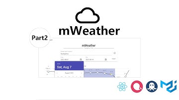 mWeather project part2 (react + material-ui + echart + rapidapi)