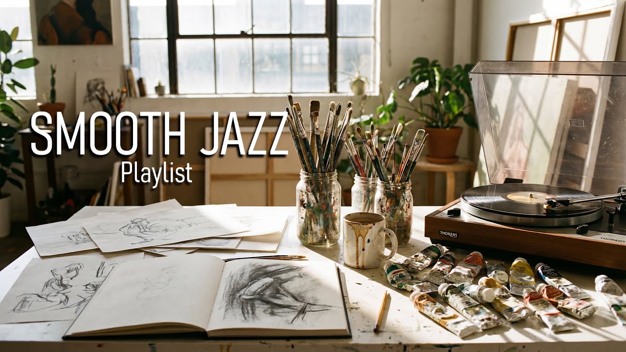 Jazz for Creatives 🎨 Smooth Uplifting Piano to Boost Creativity & Flow | Art Studio Ambience