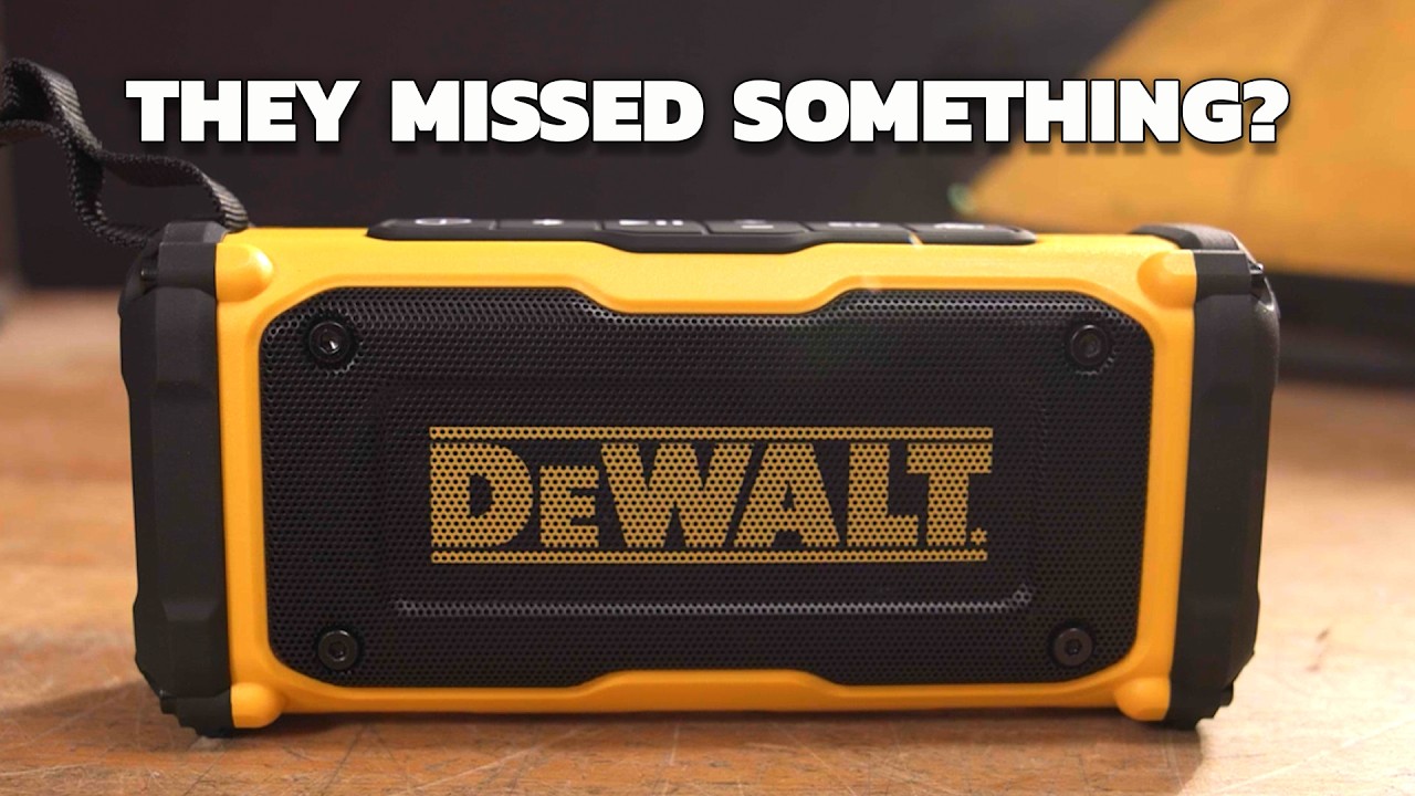 The New DeWALT Speaker Is Missing One BIG Thing! - YouTube