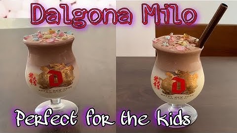 How to make Dalgona Milo without whipped cream | Perfect for the kids | Josieca & Kaoru