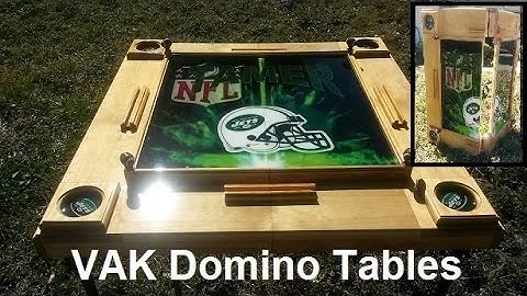 Foldable domino table