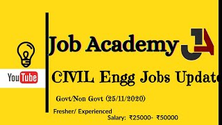 Civil Engg Job Update