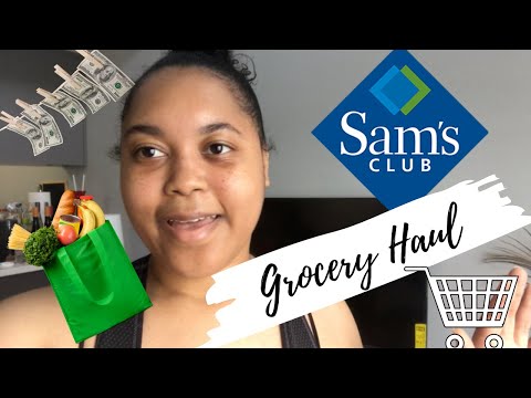 Sams Club 1 Month Grocery Haul