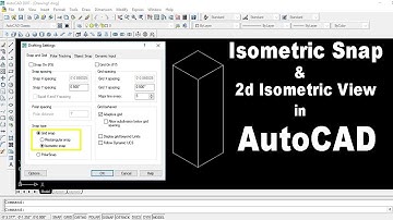 Isometric Snap AutoCAD - How to draw Isometric View in AutoCAD - Using Isometric SNAP in AutoCAD