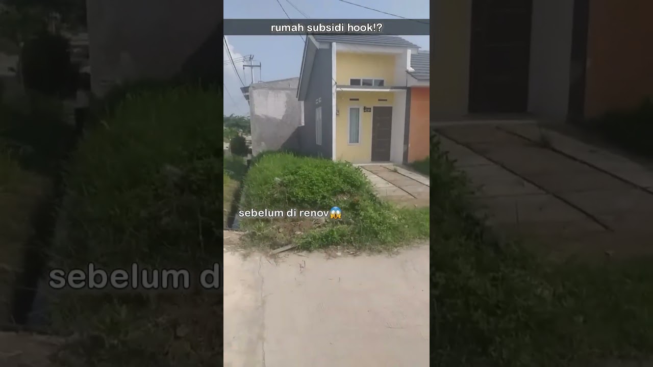 rumah subsidi hook memang paling enak besar dan lega setelah renov