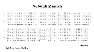 Sebuah Ziarah Soprano (Notasi Angka)