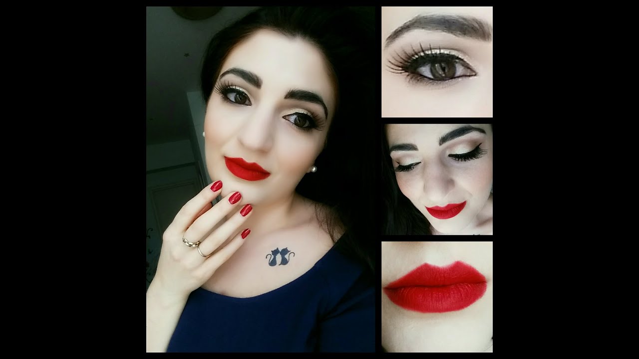 Makeup Tutorial Rossetto Rosso Red Matte Lipstick YouTube