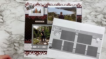 Ideas & Techniques to Create Sketch #2 for the February 2022 Virtual Crop by Creative Memories