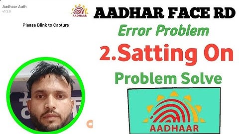 Aadhaar Face rd 9708 Error | Aadhar Face rd App Error 9708 | Adhar Face rd problem Solve 2025