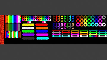 Mix All (Marble Firework, Stickman RTTB, Worm, Rings) Survival Race in Algodoo