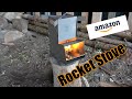 Amazon Rocket Stove Test - Outdoor - Survival - Raketenofen