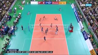 2014 InCheon AsianGames - Women's Vollyball 20140923 [Korea vs Thailand] SBS