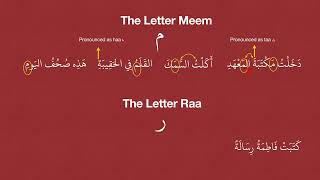11. The Letter Meem م and Raa ر and explanations of a few terms. #arabic #reading #language #basic