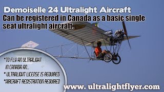 Demoiselle 24, Canadian Single Seat Ultralight Aircraft