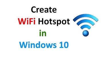 How to Create Wifi Hotspot from Windows 10 settings