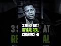 3 Signs That Reveal Real Character. Denzel Washington Motivation. #motivation #denzelwashington