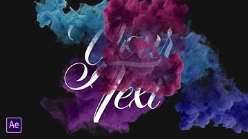 Create a Smoke Text Reveal and Template  | After Effects Tutorial