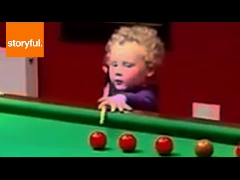 Talented Toddler Is Excellent Pool Player (Storyful, Baby)