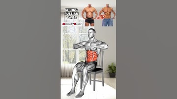 Easy Chair Abs Workout at Home 10 Minute Seated Core Exercises for Men Women Seniors Beginners