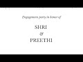  shri vignesh preethi engagement  