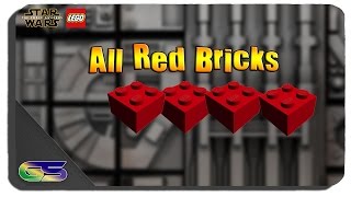 Lego Star Wars: The Force Awakens - All 18 Red Brick Locations