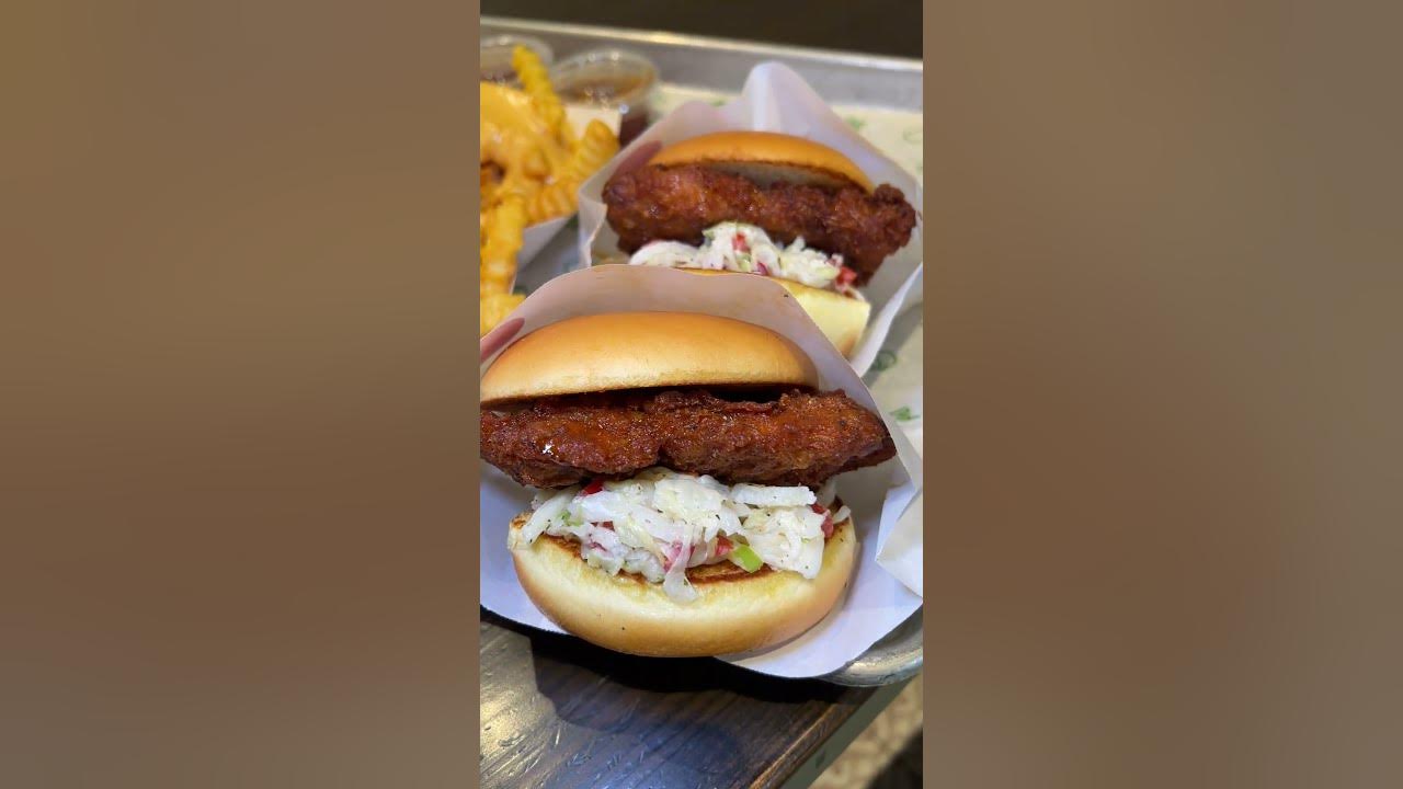 Shake Shack Singapore Hot Honey Chicken - YouTube