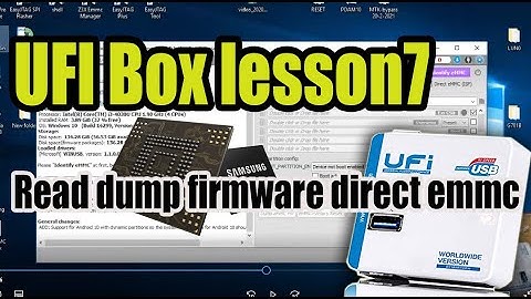 UFI Box lesson7 How to Read dump firmware direct emmc