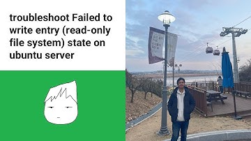 troubleshoot Failed to write entry (read-only file system) state on ubuntu server
