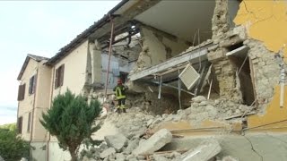 Aftermath of Italy earth quake