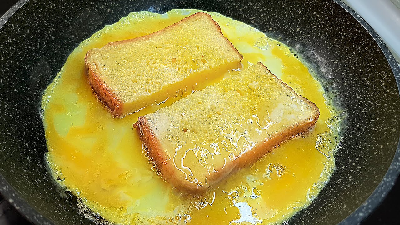 Eier Toast mit einer Pfanne machen, geniale Idee für Sandwiches ...